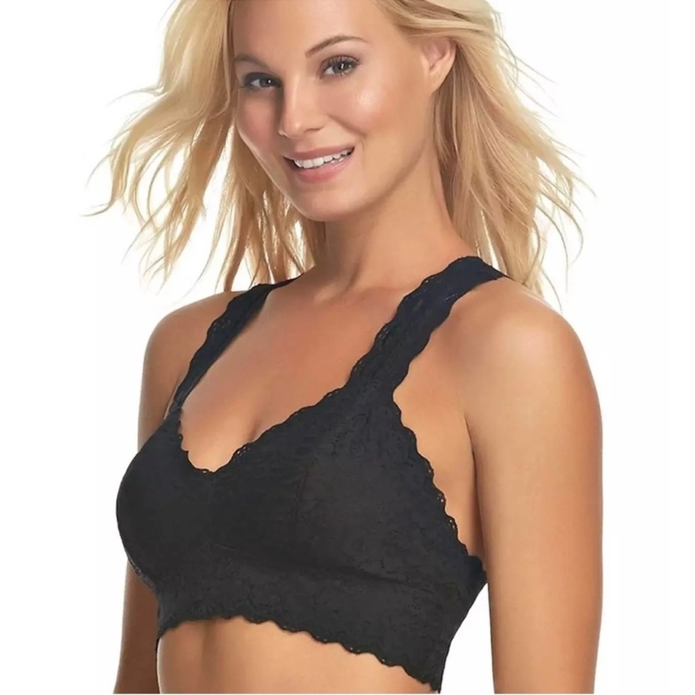 Bundles 2-Elegant Black Lace Bralette, black and beige color ,no tags, size M